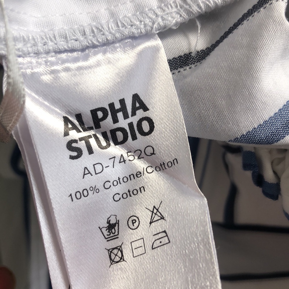 ALPHA STUDIO cotton pants Size S - Picture 7 of 12